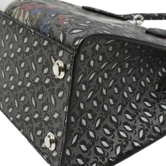 LOUIS VUITTON  City Steamer Floral Print Canvas Tote Bag Grey/Silver - Picture 9 of 13